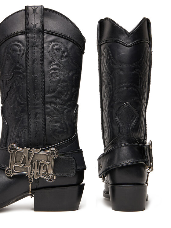 Naked Wolfe Naked Wolfe Western csizmák THE OUTLAW BOOT Fekete