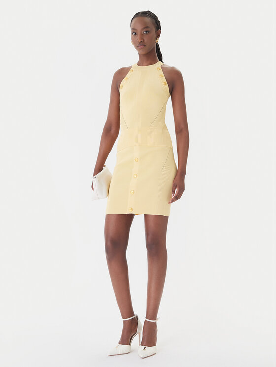 Guess Guess Džemper G6GR10 Z0625 Žuta Regular Fit