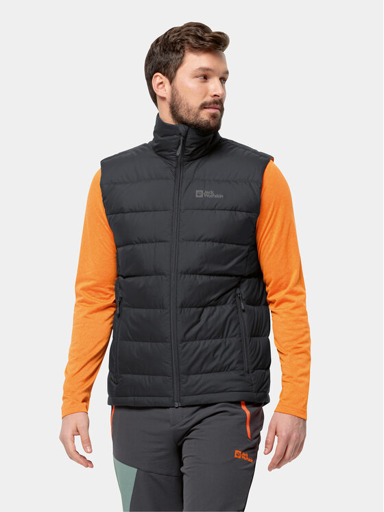 Jack Wolfskin Jack Wolfskin Mellény Ather Down Vest 1207691 Fekete Regular Fit