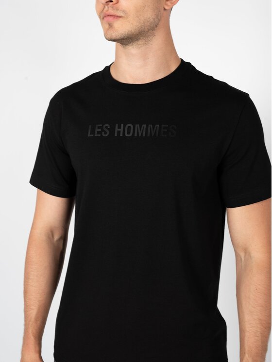 Les Hommes Les Hommes T-Shirt LBT1026700F Μαύρο Regular Fit