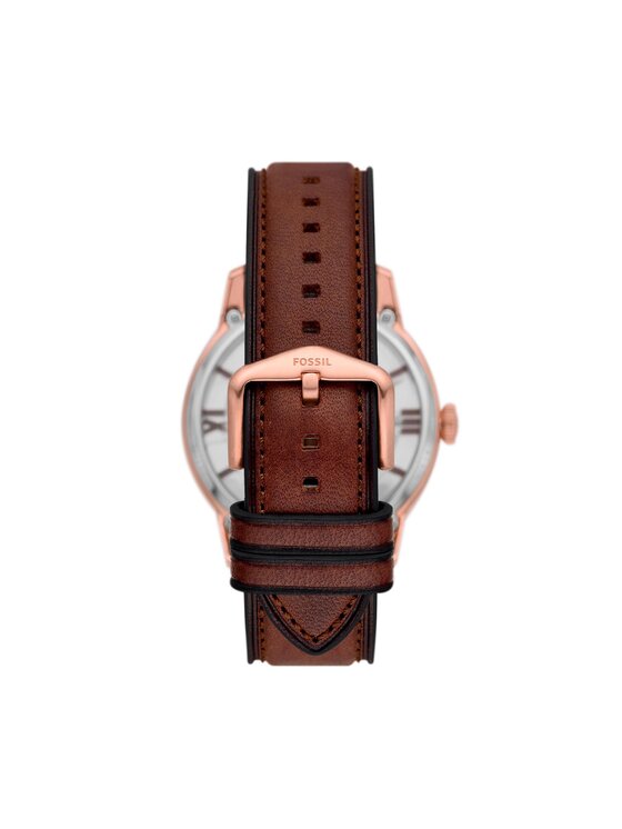 Montre townsman automatique on sale en cuir marron