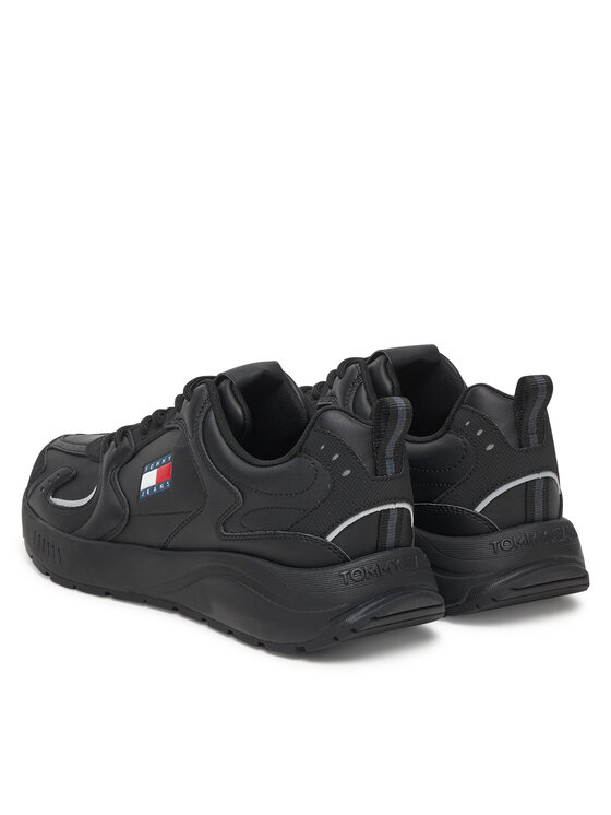 Tommy Jeans Tommy Jeans Sneakers Tjm Runner Leather EM0EM01621 Negru
