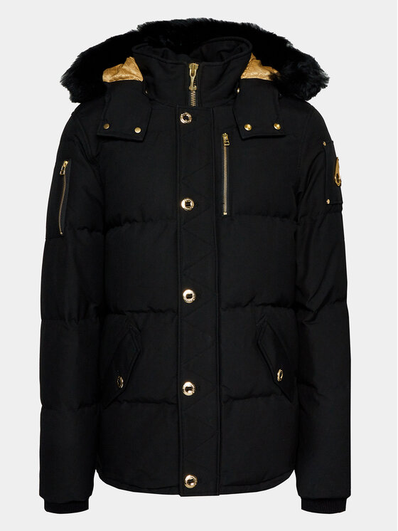 Moose Knuckles Moose Knuckles Vatovaná bunda Gold 3Q Jacket Sharling M32MJ128GS Černá Regular Fit