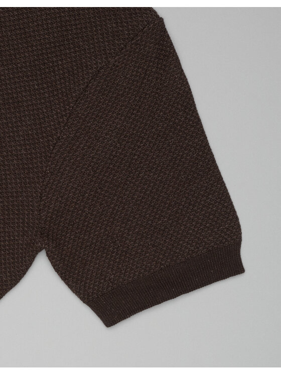 Borgio Borgio Polo dubino_br Brązowy Classic Fit