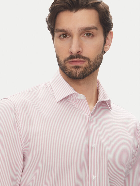 Pierre Cardin Pierre Cardin Košile C6 11004.0406 Růžová Modern Fit