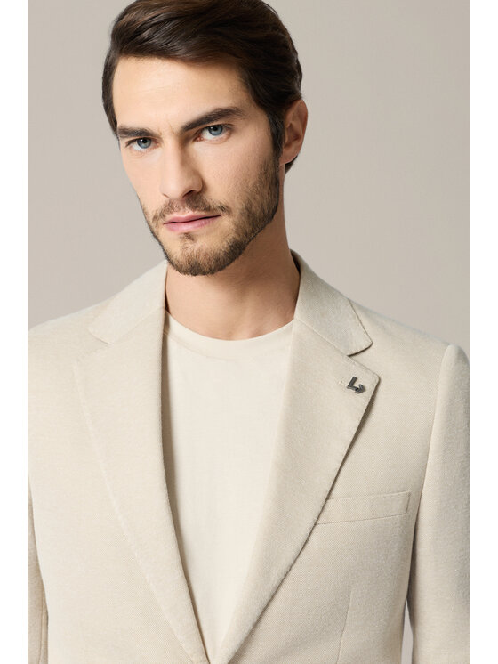 Lancerto Lancerto Marynarka Seborga MA131126000008 Beżowy Slim Fit
