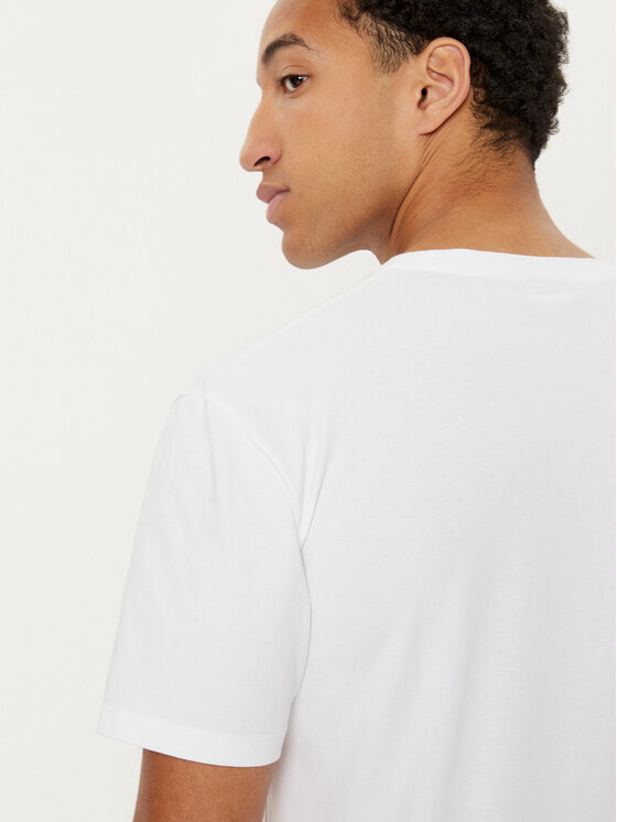 Filling Pieces Filling Pieces Tricou Unisex 7443400 Alb Slim Fit