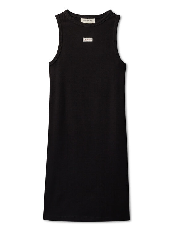 Calvin Klein Jeans Calvin Klein Jeans Letné šaty LVCKSJH07G Čierna Slim Fit