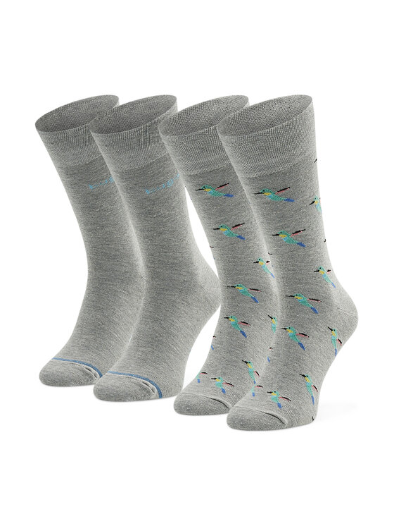 Set di 2 paia di calzini lunghi da uomo 6273