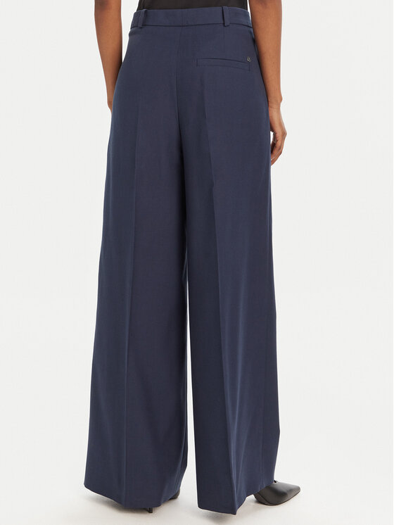 HUGO HUGO Spodnie materiałowe Harenau 50542606 Granatowy Relaxed Fit
