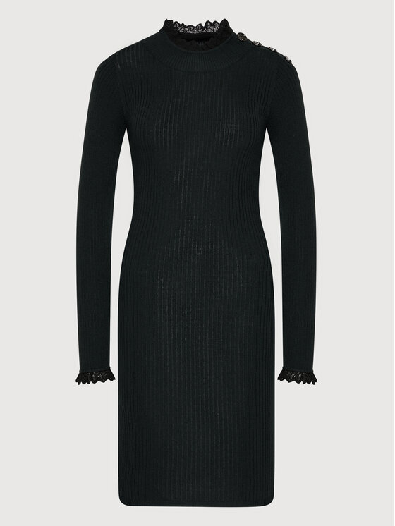 PINKO Pinko Pletena obleka Arzignano 1G166K Y77N Zelena Slim Fit