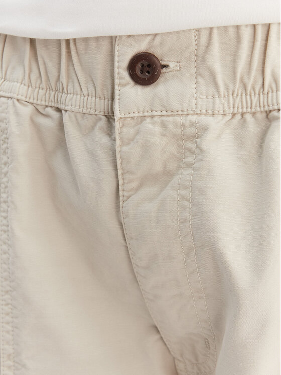 Quiksilver Quiksilver Kalhoty z materiálu Triple Crown EQWNP03060 Béžová Regular Fit