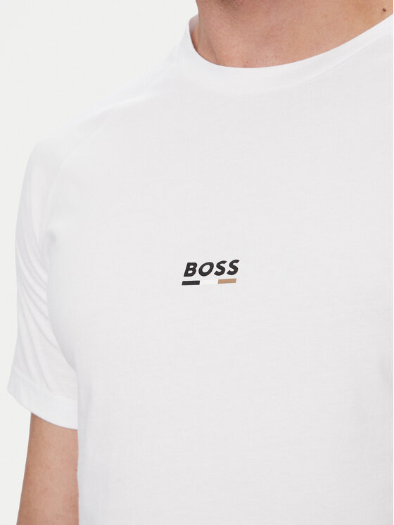 BOSS BOSS Tricou 50517970 Alb Slim Fit
