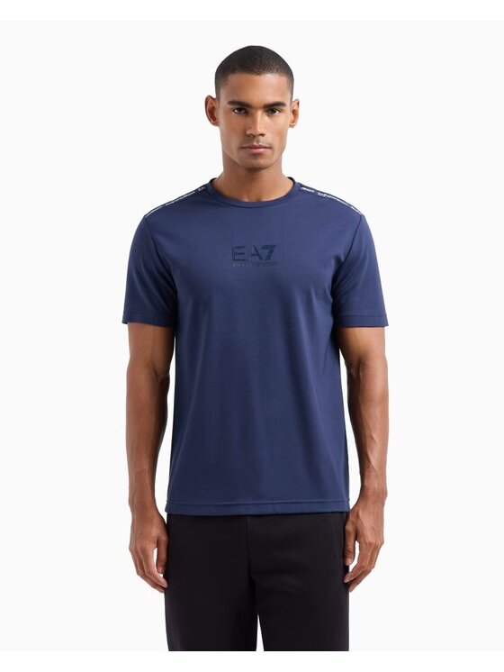 EA7 Emporio Armani EA7 Emporio Armani T-shirt 6DPT10 PJTMZ Blu Regular Fit