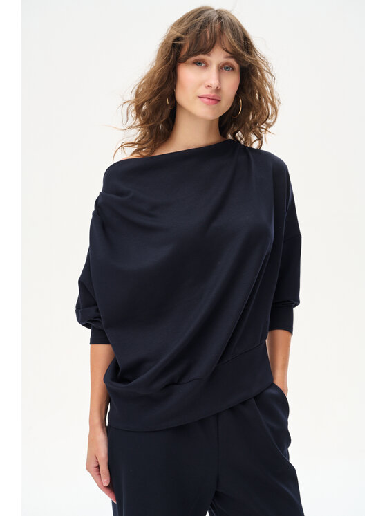 blue shadow blue shadow Bluza Tracy Granatowy Regular Fit