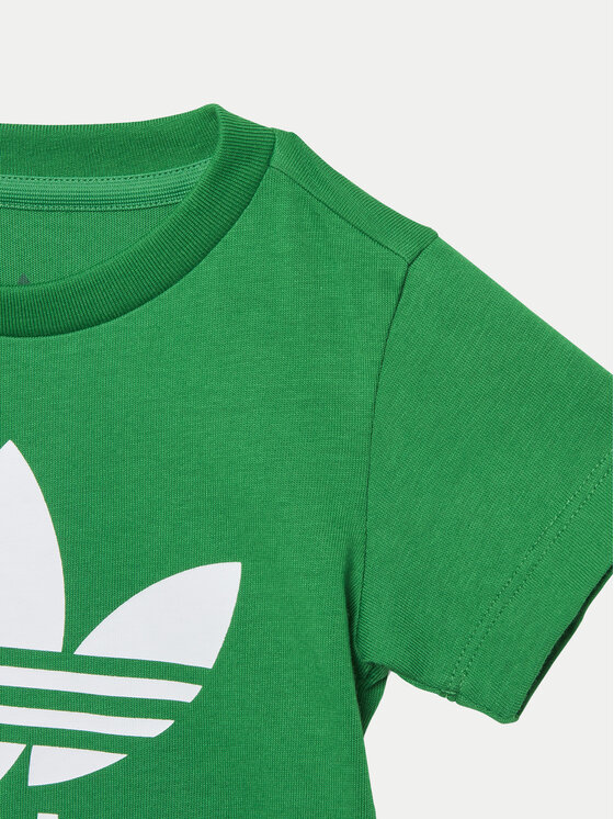 adidas adidas T-Shirt Trefoil IY4028 Zielony Regular Fit