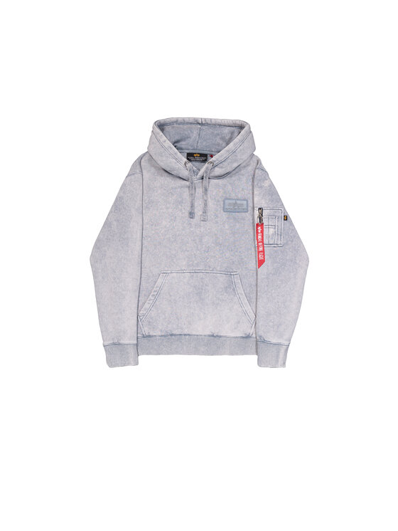 Alpha Industries Alpha Industries Bluza Backprint Vintage Hoodie Błękitny Regular Fit