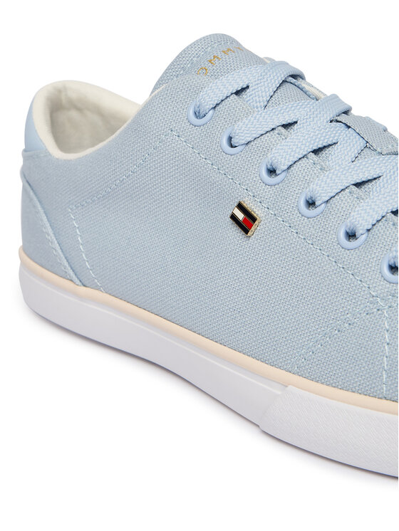 Tommy Hilfiger Tommy Hilfiger Sneakers aus Stoff Th Low Profile Vulc Canvas FW0FW09102 Himmelblau