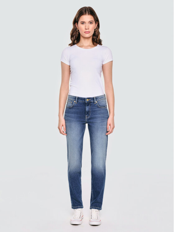 BIG STAR BIG STAR Jeansy MAGGIE Granatowy Tapered Fit