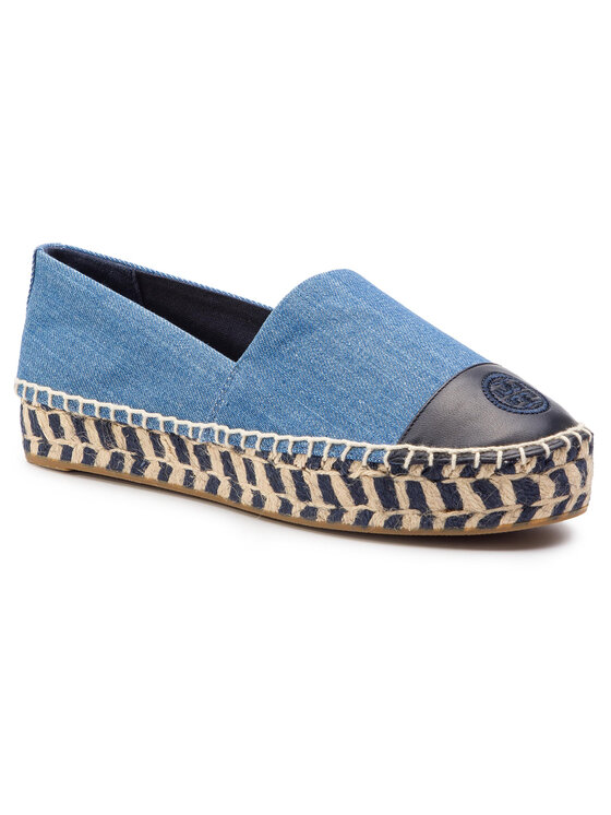 Tory burch colorblock platform espadrille top