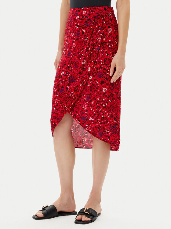 Pepe Jeans Pepe Jeans Midi sukně Clau PL901199 Červená Slim Fit