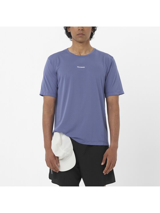 Salomon Salomon Koszulka techniczna SHAKEout CORE Niebieski Regular Fit