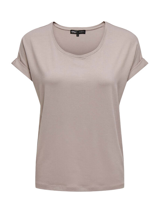 ONLY ONLY Tričko Moster 15106662 Béžová Loose Fit