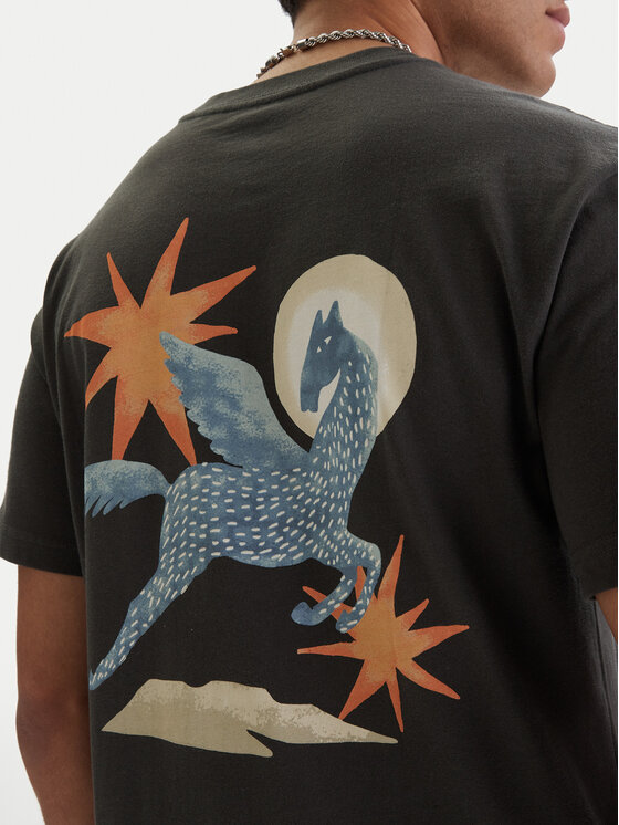 RVCA RVCA T-Shirt Pegasus EVYZT00294 Černá Relaxed Fit