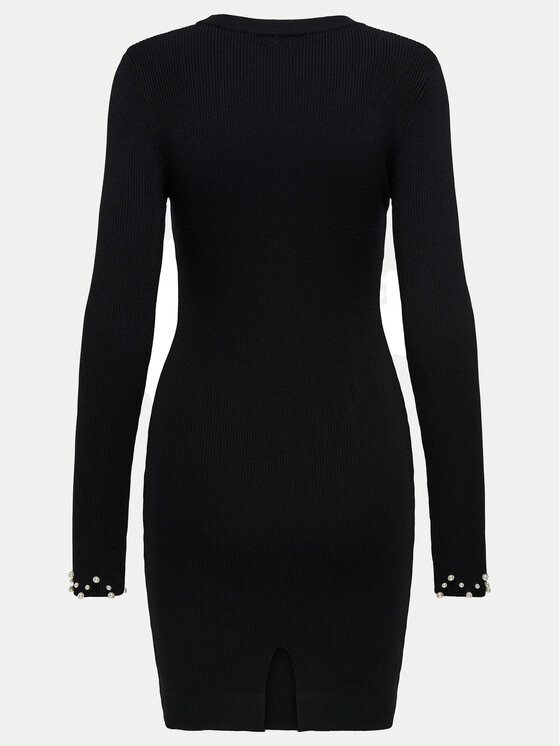 ONLY ONLY Sukienka dzianinowa Ida 15334548 Czarny Slim Fit