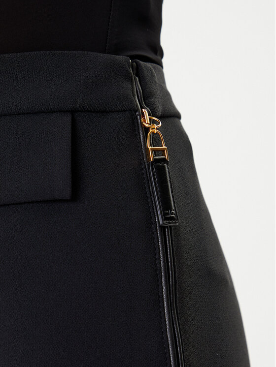 Elisabetta Franchi Elisabetta Franchi Bavlnené nohavice PA-120-56E2-V340 Čierna Regular Fit