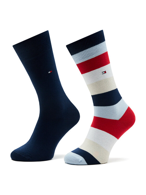 Set di 2 paia di calzini lunghi da uomo Tommy