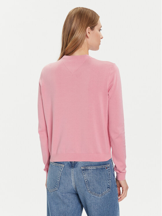 Tommy Jeans Tommy Jeans Svetr Essential DW0DW20159 Růžová Regular Fit