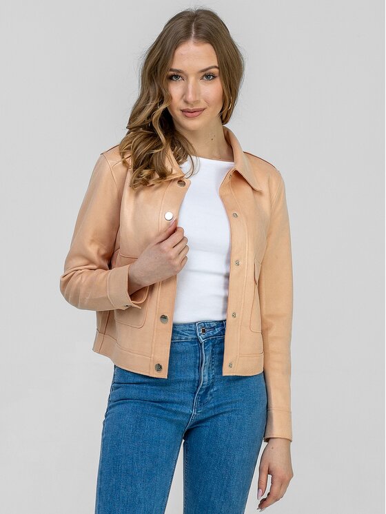 Perso Perso Prechodná bunda BLE262676F Koralová Regular Fit