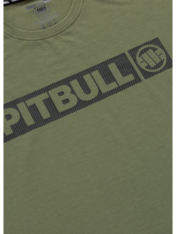 PITBULL PITBULL Koszulka techniczna Casual Sport HILLTOP Zielony Regular Fit