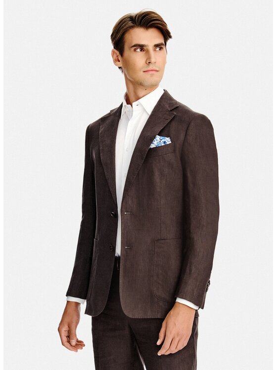 Pako Lorente Pako Lorente Marynarka P26SP-3G-029 Brązowy Slim Fit
