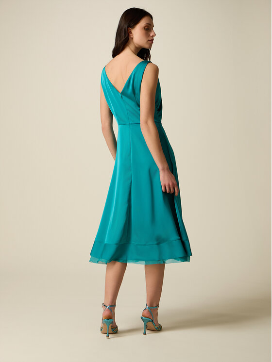 Oltre Oltre Abito da sera 7093R005129N005 Turchese Slim Fit