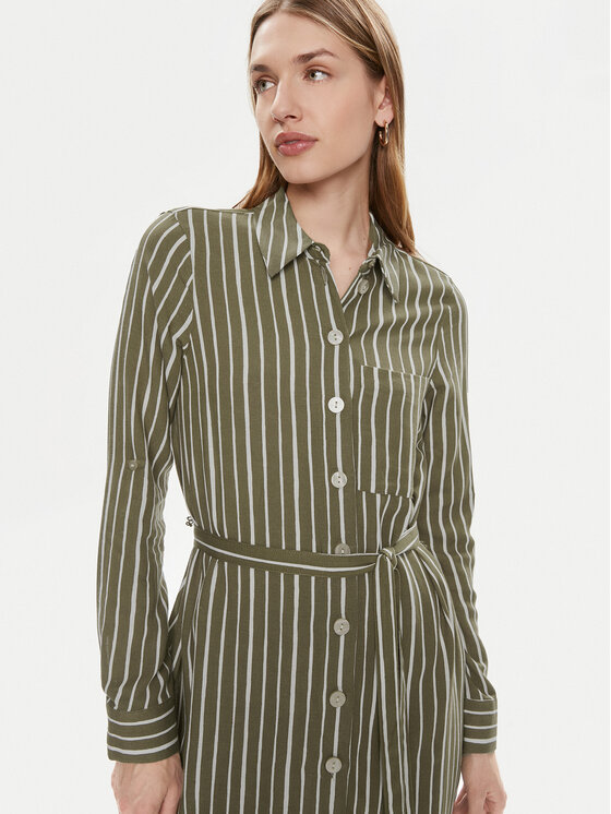 Vero Moda Vero Moda Sukienka koszulowa Ilisa 10306597 Brązowy Regular Fit