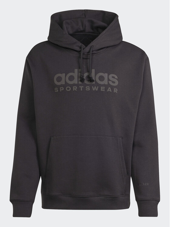 adidas adidas Majica dugih rukava All Szn Fleece Graphic IW1202 Crna Loose Fit
