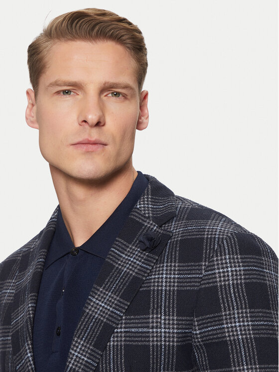 JOOP! JOOP! Marynarka 17 JB-47Hoverest 30045029 Granatowy Slim Fit