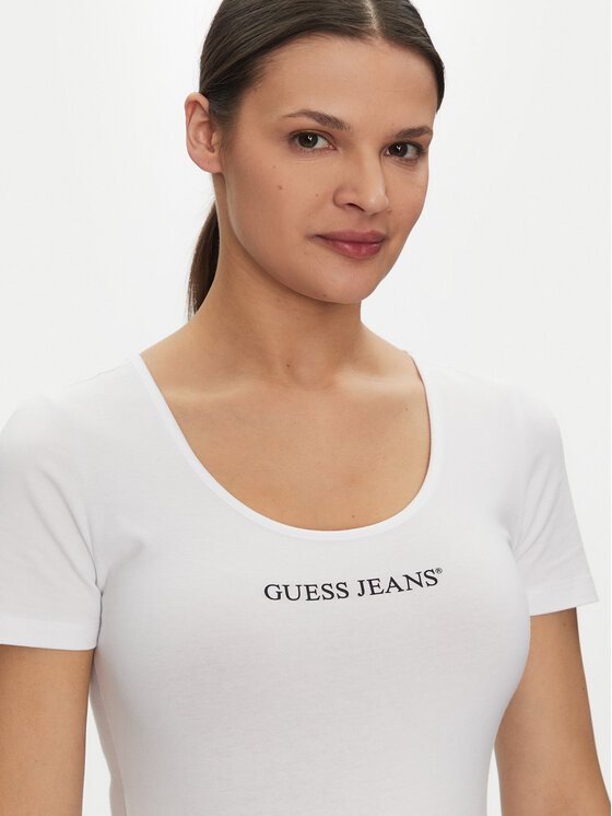 Guess Jeans Guess Jeans Body W5GP25 J1314 Biały Slim Fit