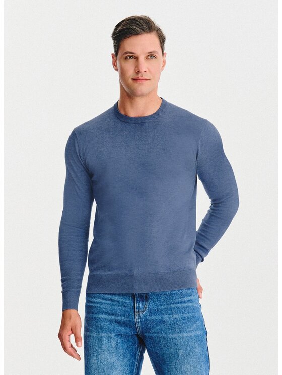 Pako Lorente Pako Lorente Sweter P25WN-2X-033 Niebieski Classic Fit