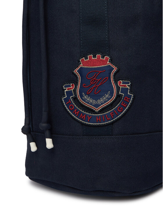 Tommy Hilfiger Tommy Hilfiger Ruksak Hertiage Logo Patch Crossbody Sling Bag AM0AM14264 Tmavomodrá