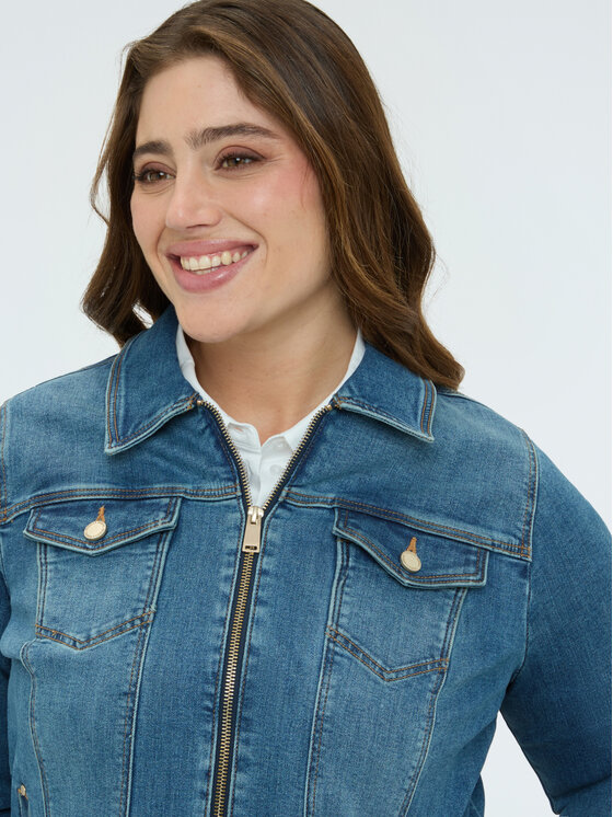 Fiorella Rubino Fiorella Rubino Kurtka jeansowa R400T001264N024 Niebieski Slim Fit