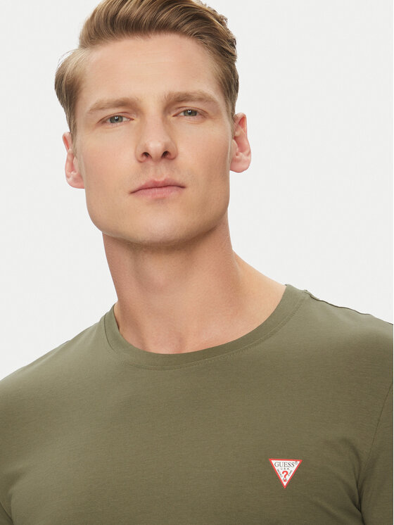 Guess Guess Футболка M2YI24 J1314 Хакі Slim Fit