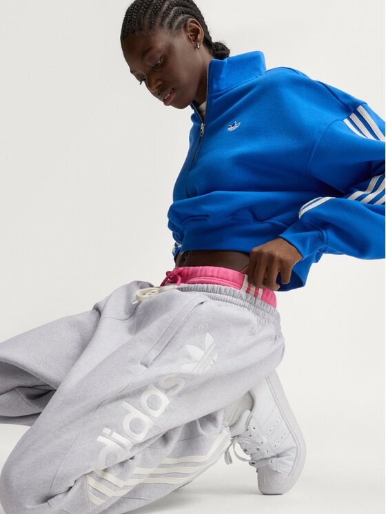 adidas adidas Sportinės kelnės 172437 Šviesiai pilka Loose Fit