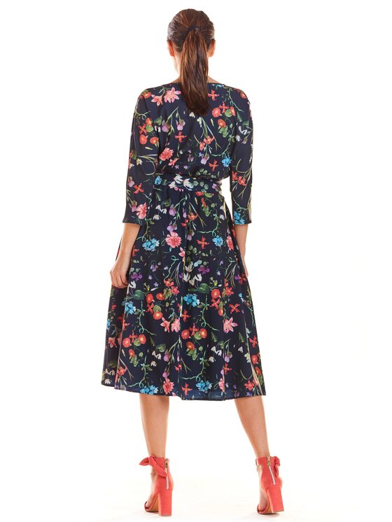Infinite You Infinite You Sukienka letnia M192 Granatowy Basic Fit