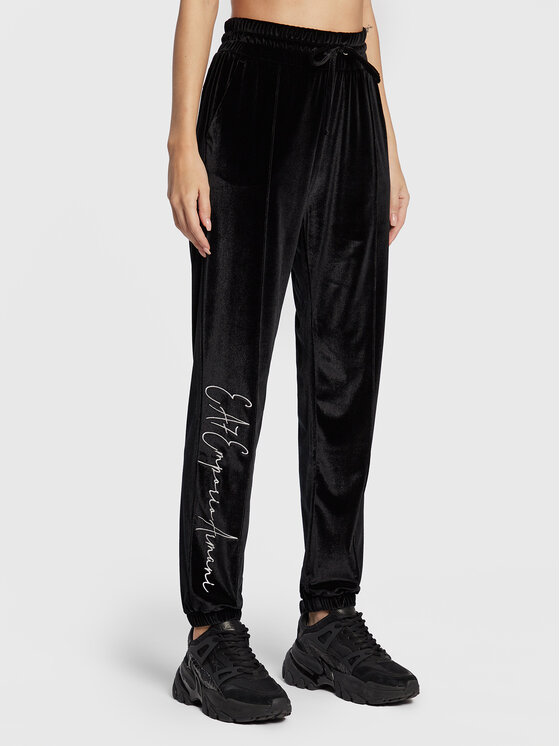 EA7 Emporio Armani Pantaloni trening 6LTP72 TJDWZ 1200 Negru Regular Fit