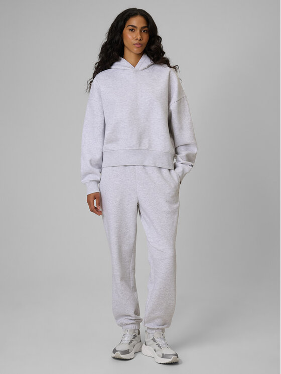 4F 4F Bluza BASIC+ Szary jasny Regular Fit