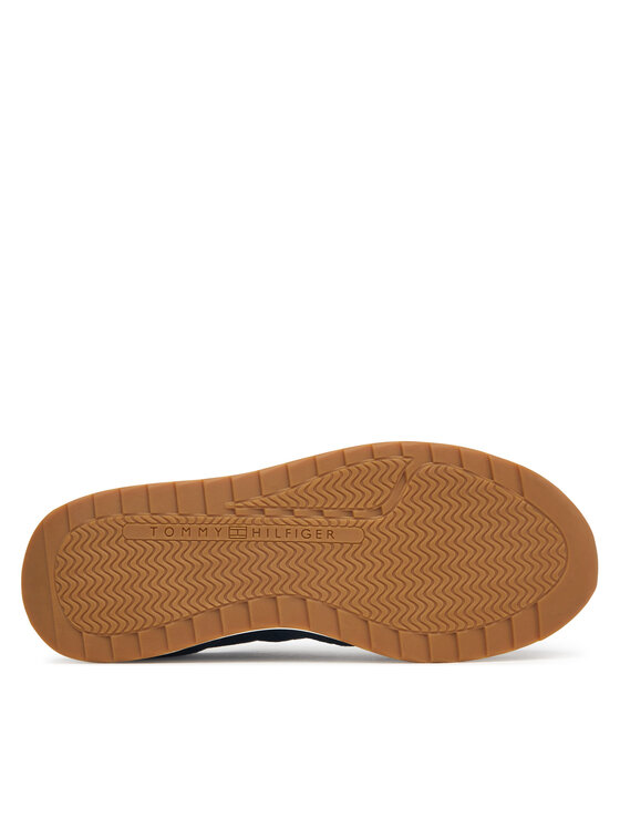 Tommy Hilfiger Tommy Hilfiger Sneakers Th Runner Suede Monogram FW0FW09620 Blu scuro