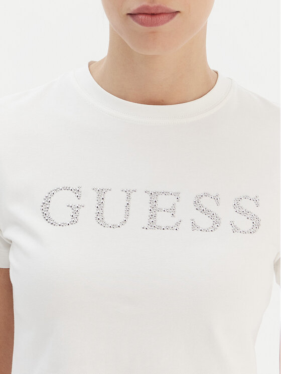 Guess Guess Póló V6RI20 J1314 Fehér Regular Fit